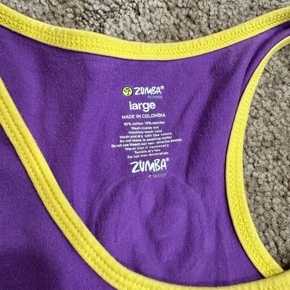 RARE Zumba Purple Tank Top - Picture 4 of 6